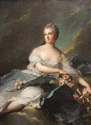 Portrait of Baronne Rigoley d'Ogny as Aurora, Jjean-Marc nattier